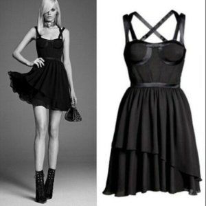 Versace for H&M Silk Corset Strappy Babydoll Dress